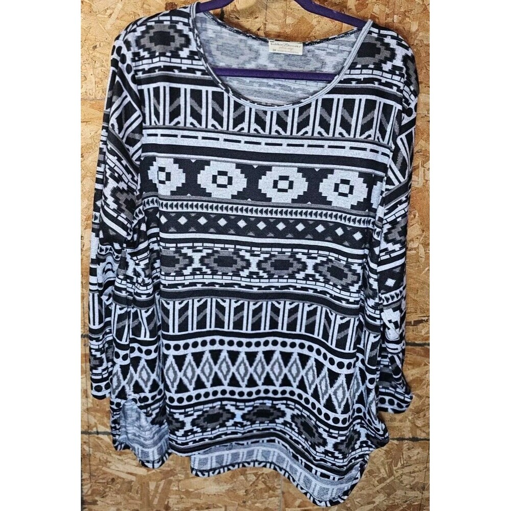 Bobbie Brooks Womans Geometric Shirt.‎ 3x.